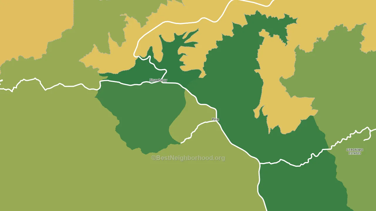 85544, AZ block-group voter-turnout map