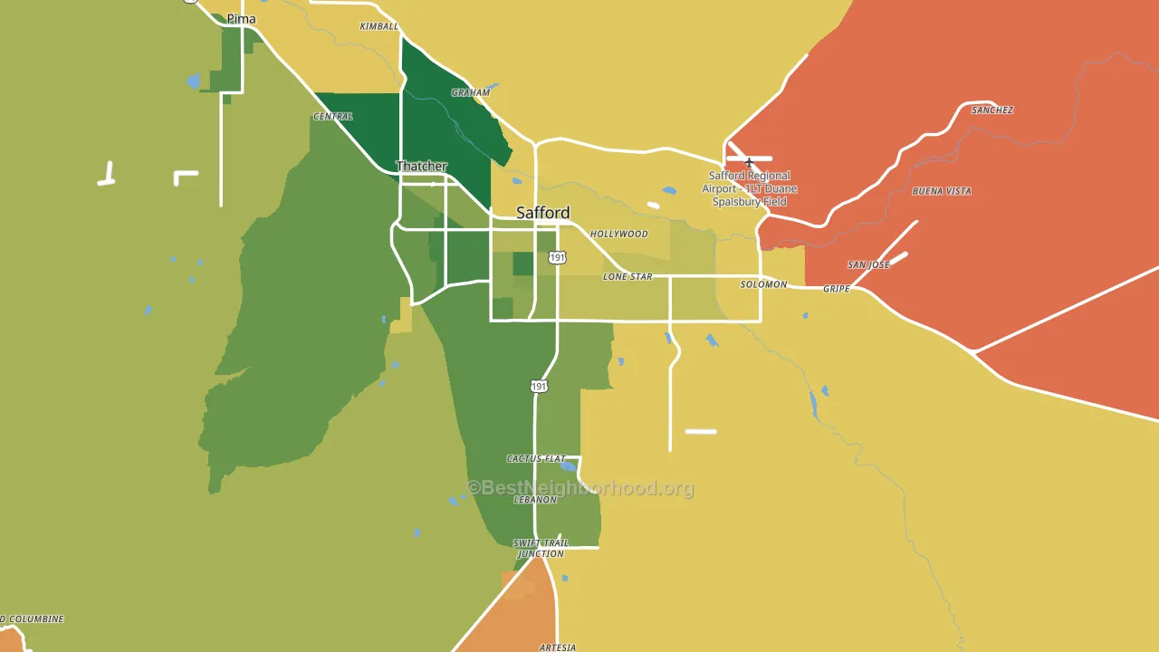 85546, AZ block-group voter-turnout map