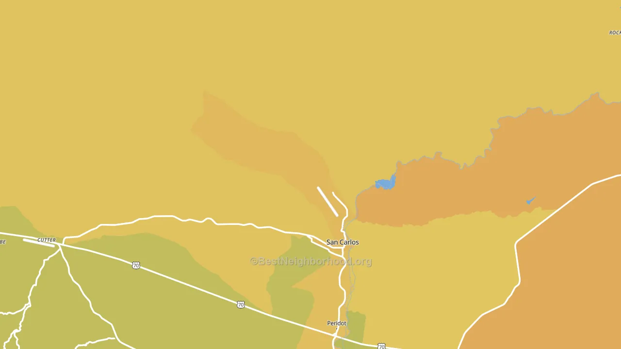 85550, AZ block-group voter-turnout map