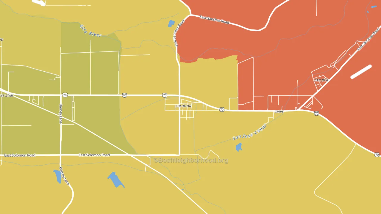 85551, AZ block-group voter-turnout map