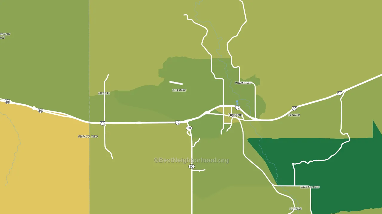 85602, AZ block-group voter-turnout map