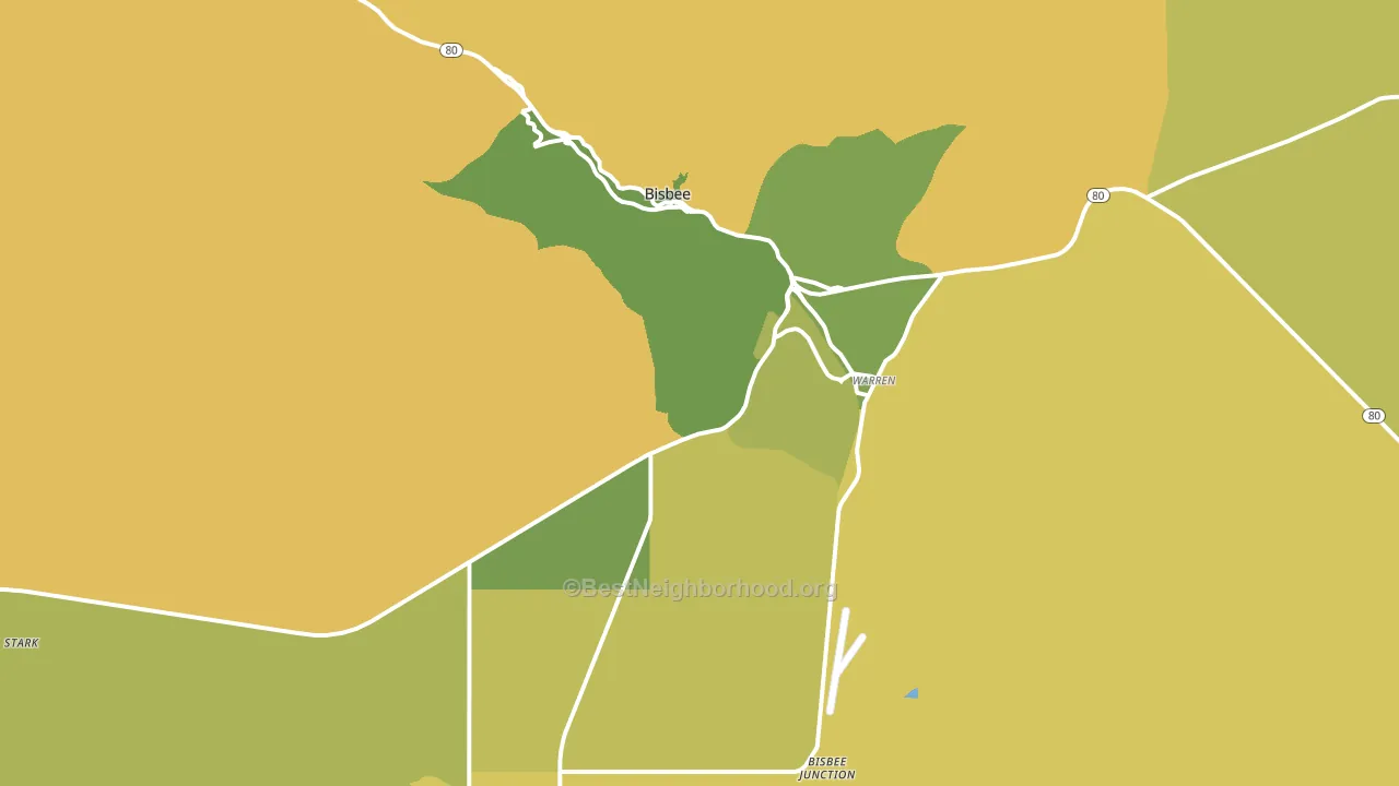 85603, AZ block-group voter-turnout map