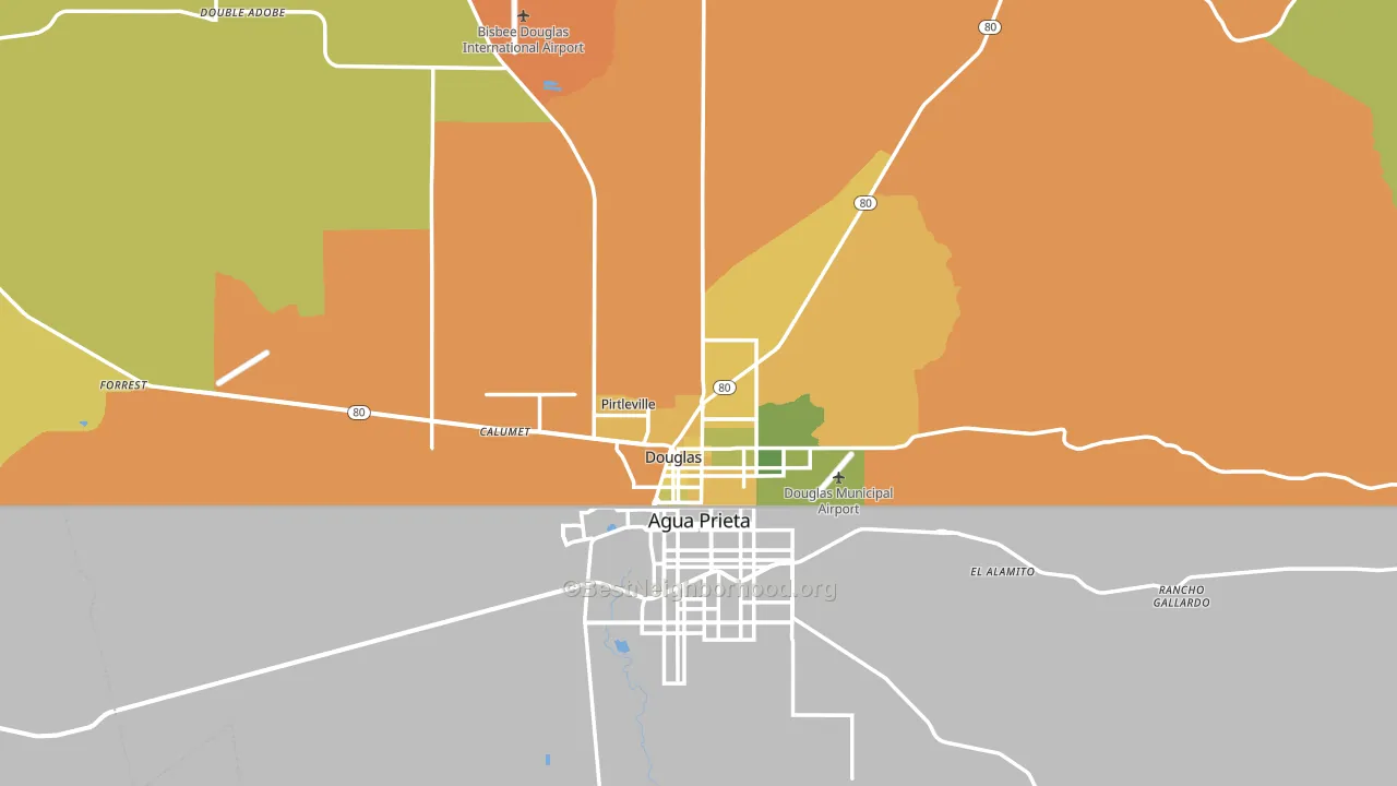 85607, AZ block-group voter-turnout map
