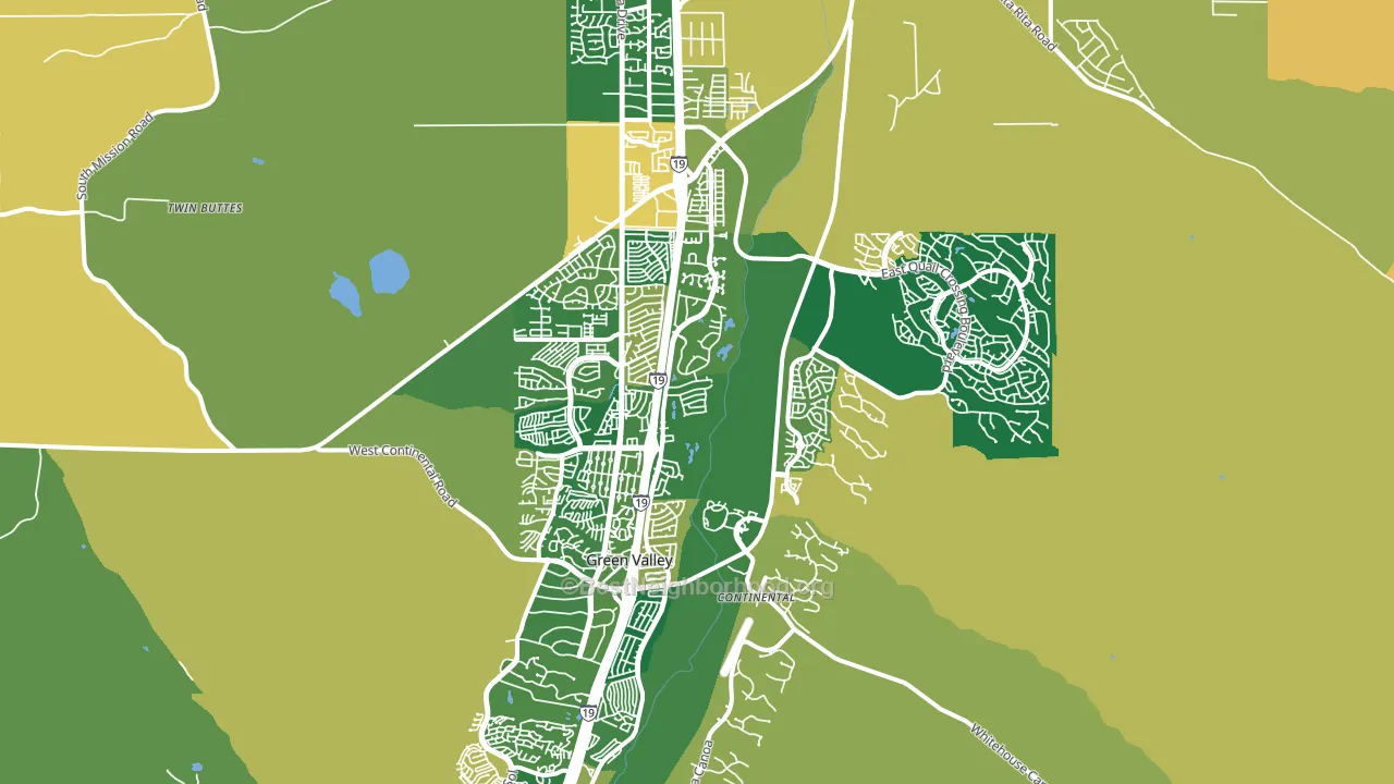 85614, AZ block-group voter-turnout map