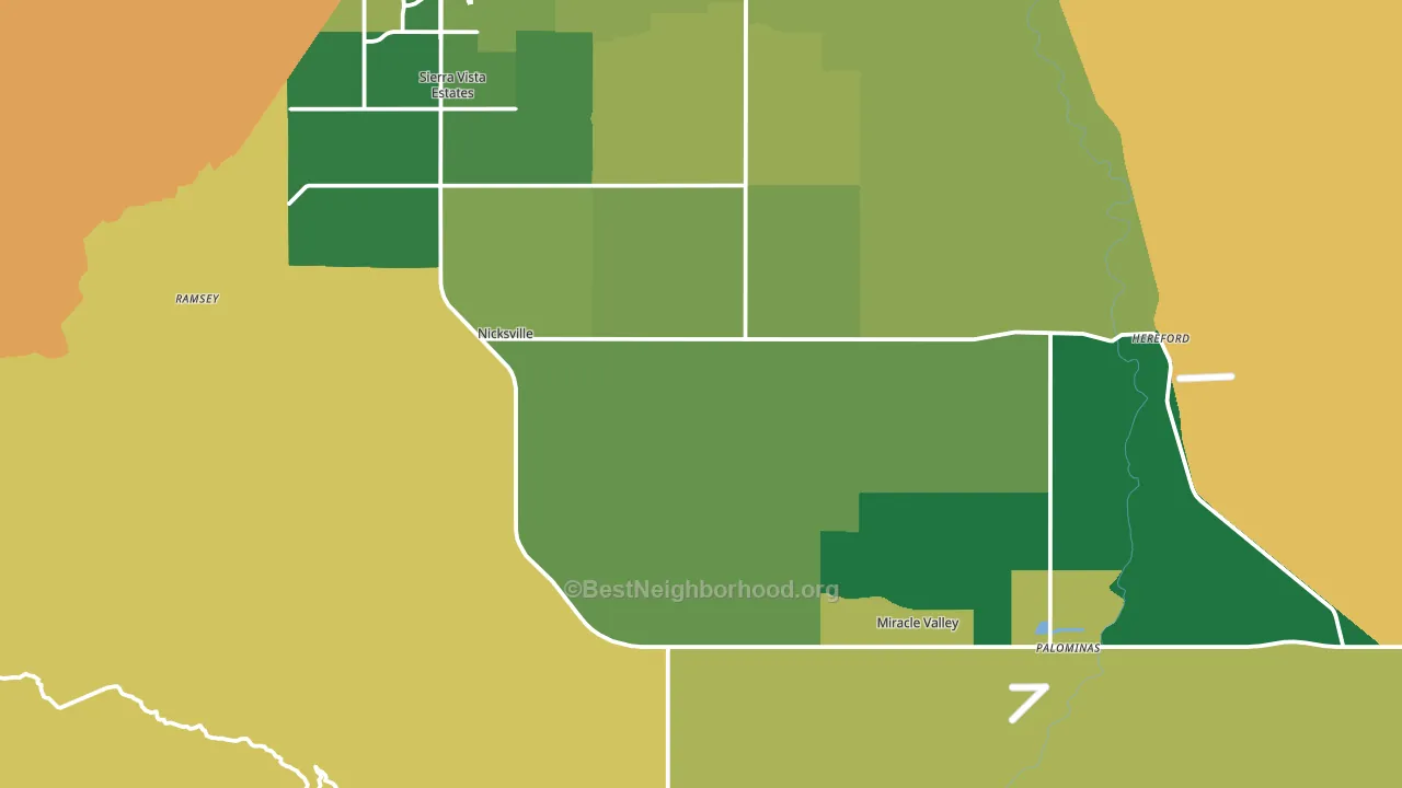 85615, AZ block-group voter-turnout map