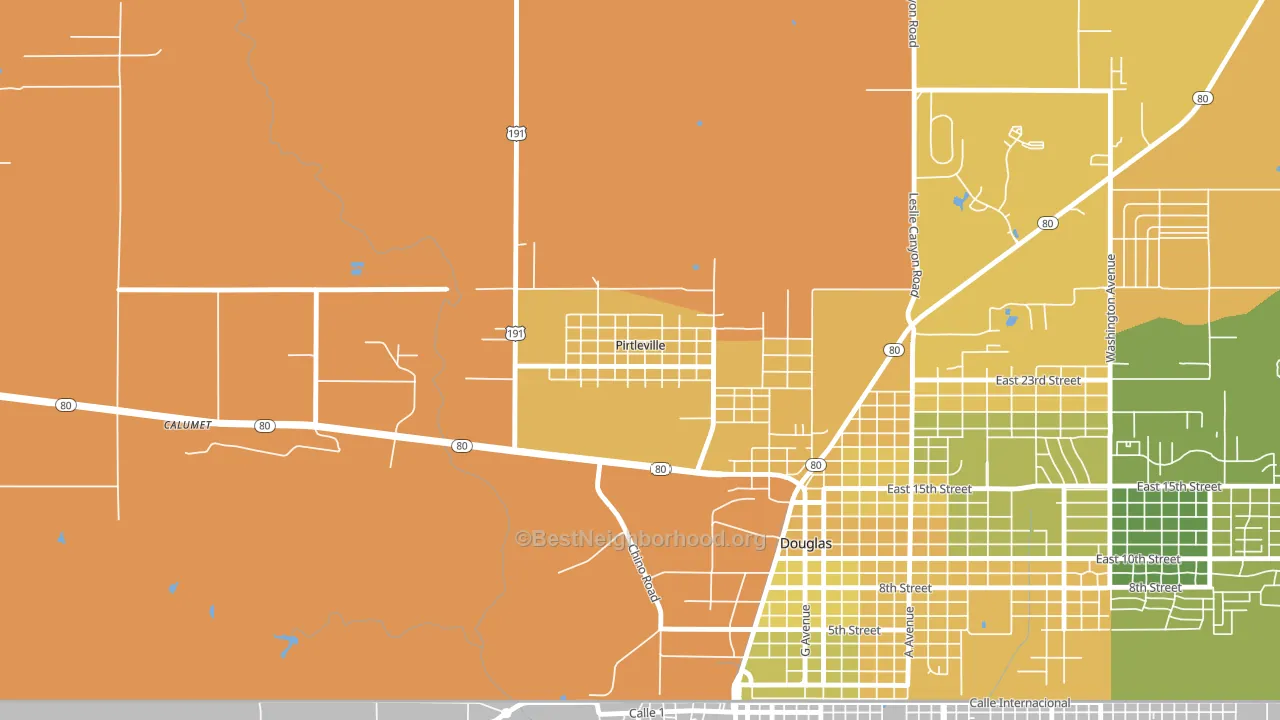 85626, AZ block-group voter-turnout map