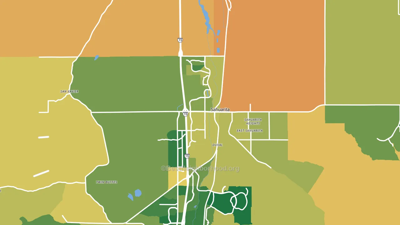 85629, AZ block-group voter-turnout map