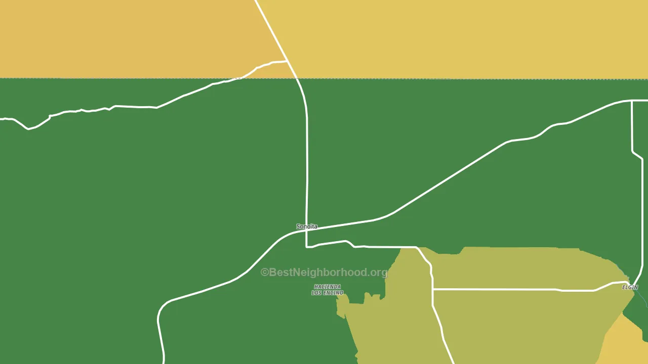 85637, AZ block-group voter-turnout map