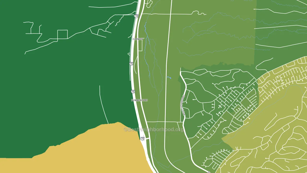 85640, AZ block-group voter-turnout map