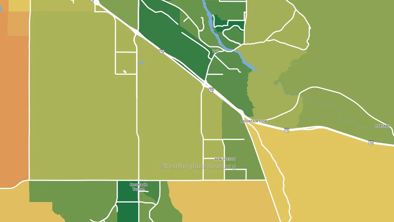 85641, AZ block-group voter-turnout map