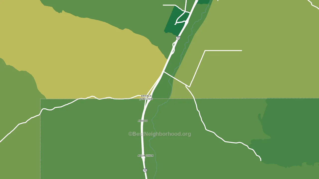 85645, AZ block-group voter-turnout map