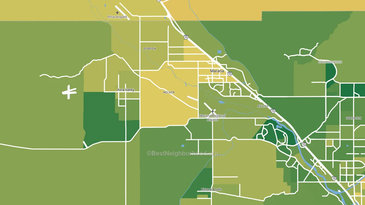 85653, AZ block-group voter-turnout map