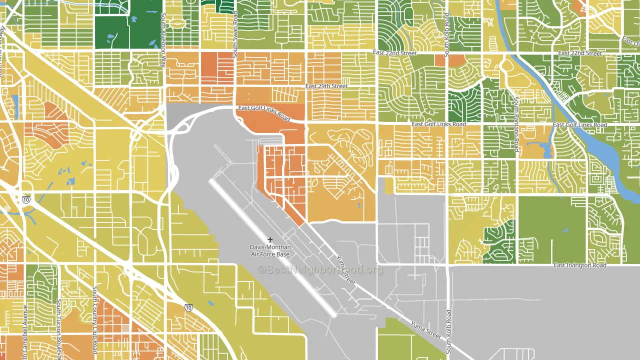 85707, AZ block-group voter-turnout map