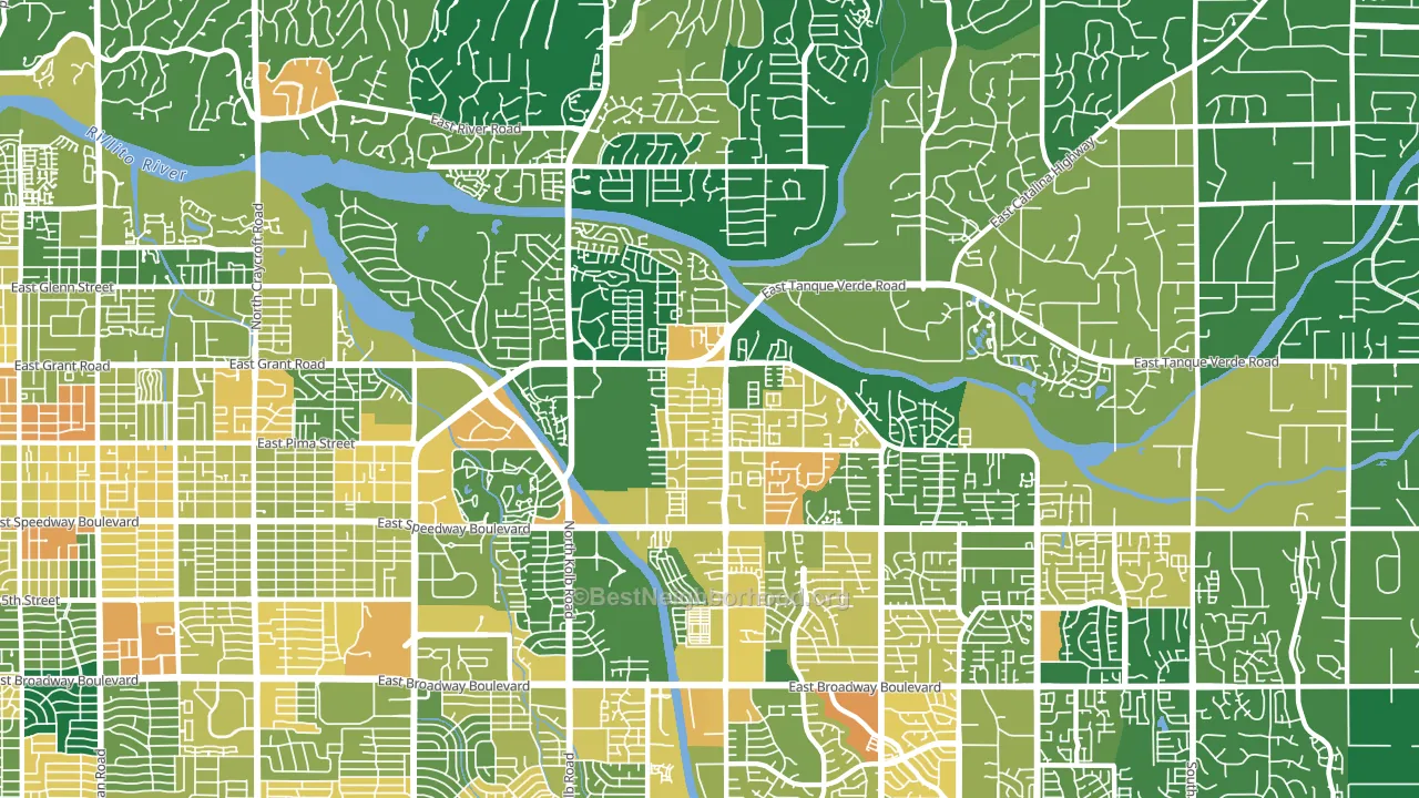 85715, AZ block-group voter-turnout map