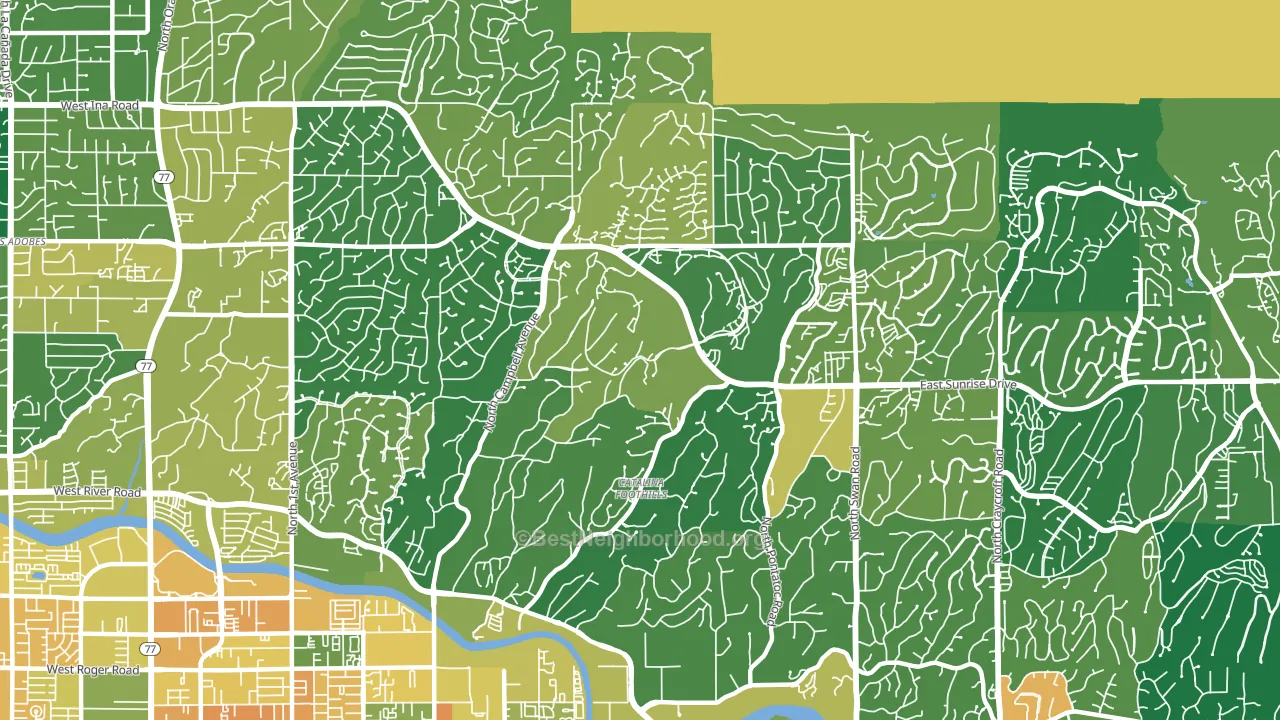 85718, AZ block-group voter-turnout map