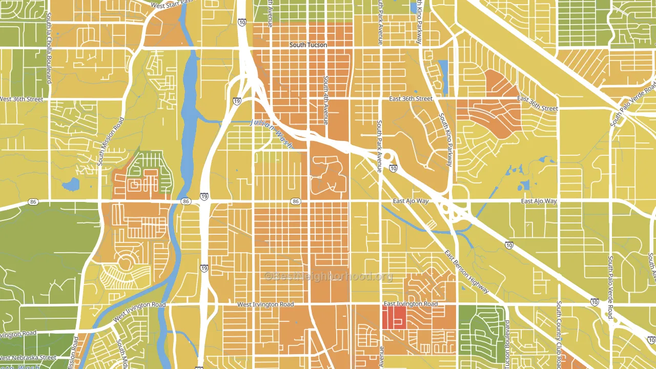 85723, AZ block-group voter-turnout map