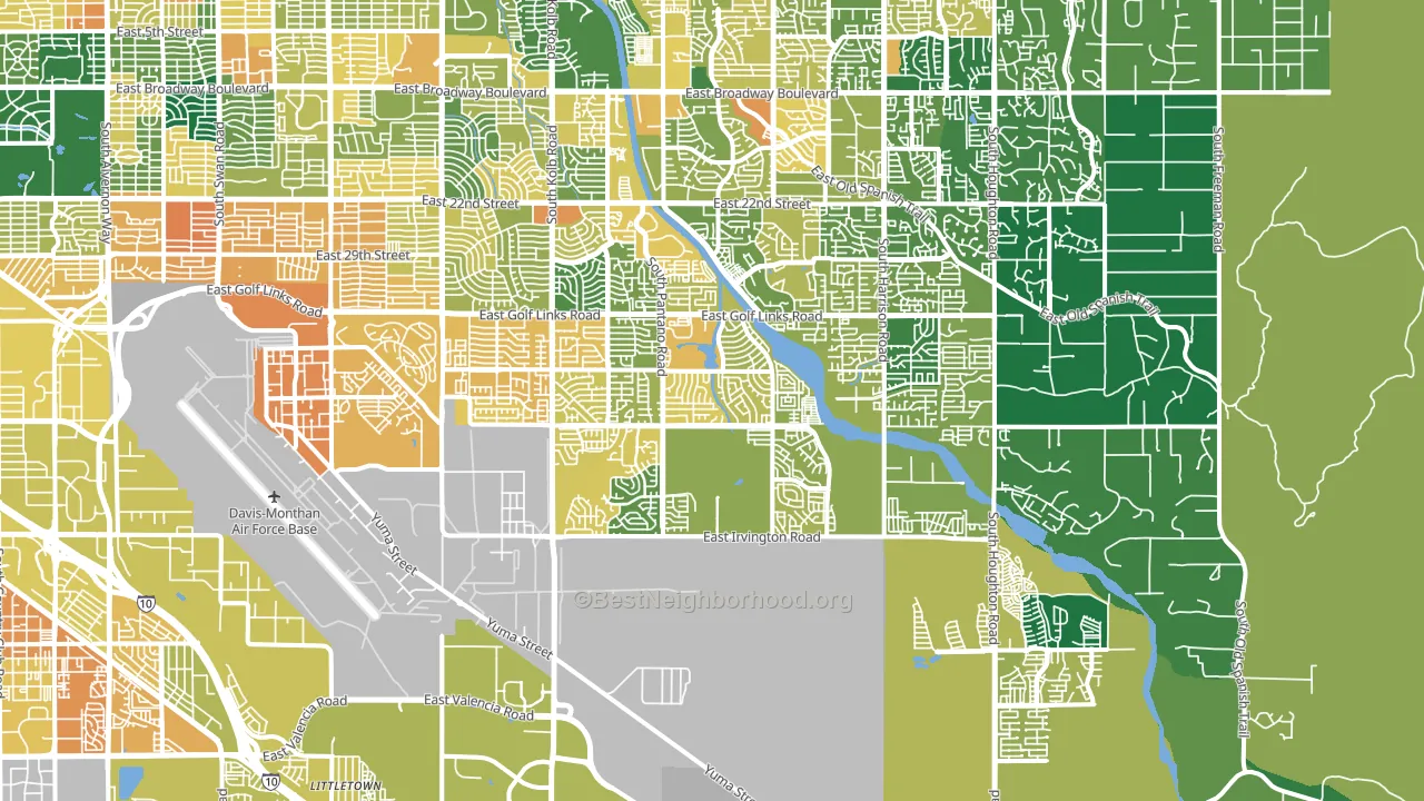 85730, AZ block-group voter-turnout map