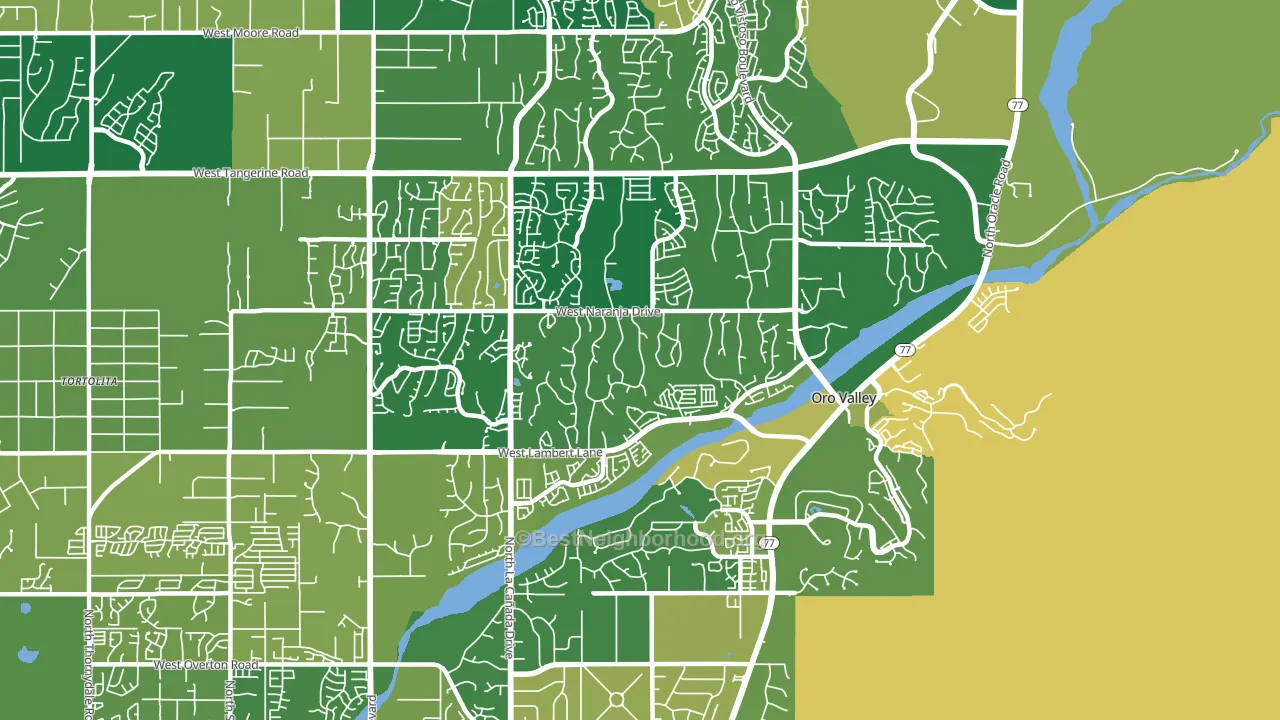 85737, AZ block-group voter-turnout map