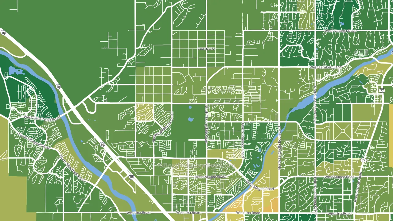 85742, AZ block-group voter-turnout map