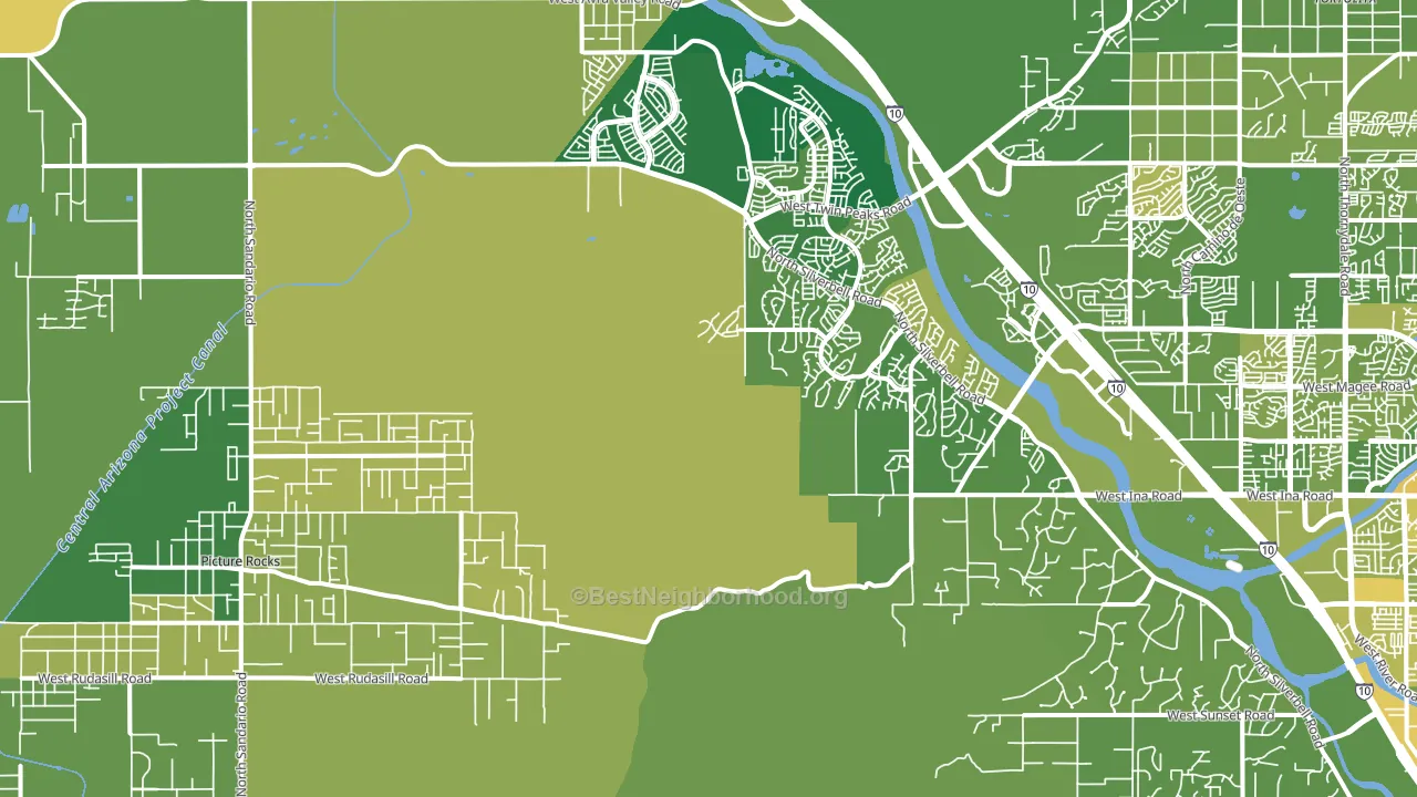 85743, AZ block-group voter-turnout map
