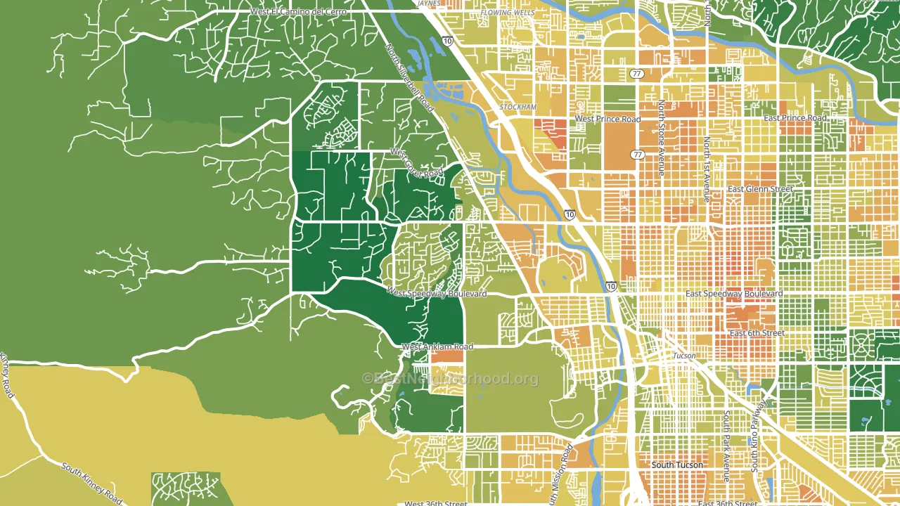 85745, AZ block-group voter-turnout map