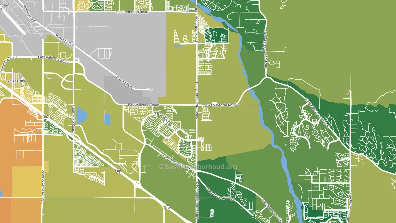 85747, AZ block-group voter-turnout map