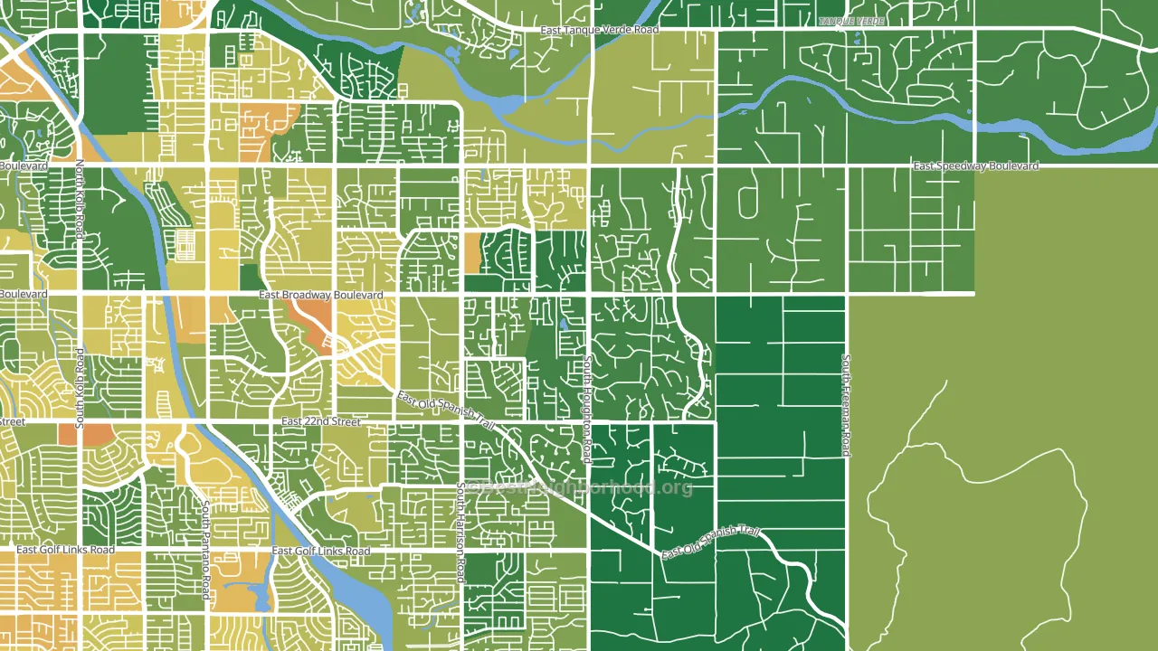 85748, AZ block-group voter-turnout map