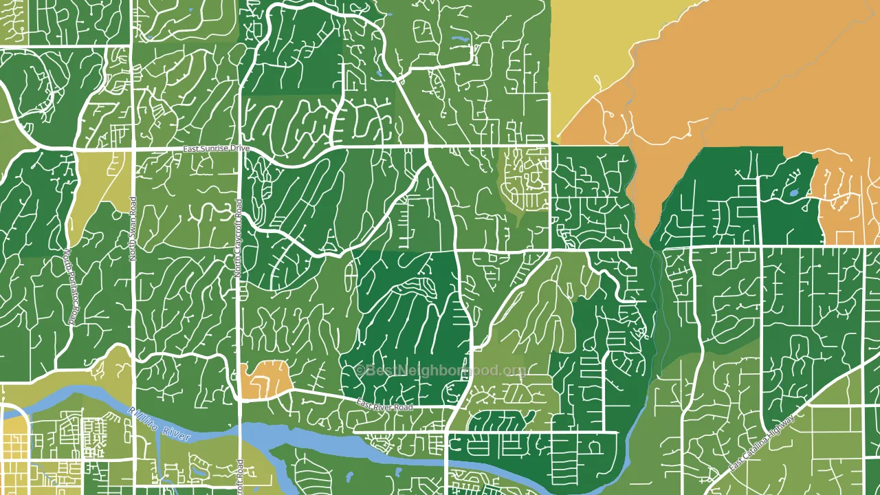 85750, AZ block-group voter-turnout map