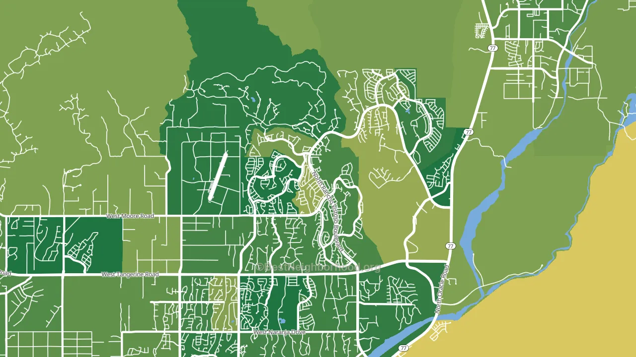85755, AZ block-group voter-turnout map