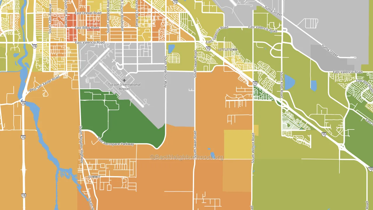 85756, AZ block-group voter-turnout map
