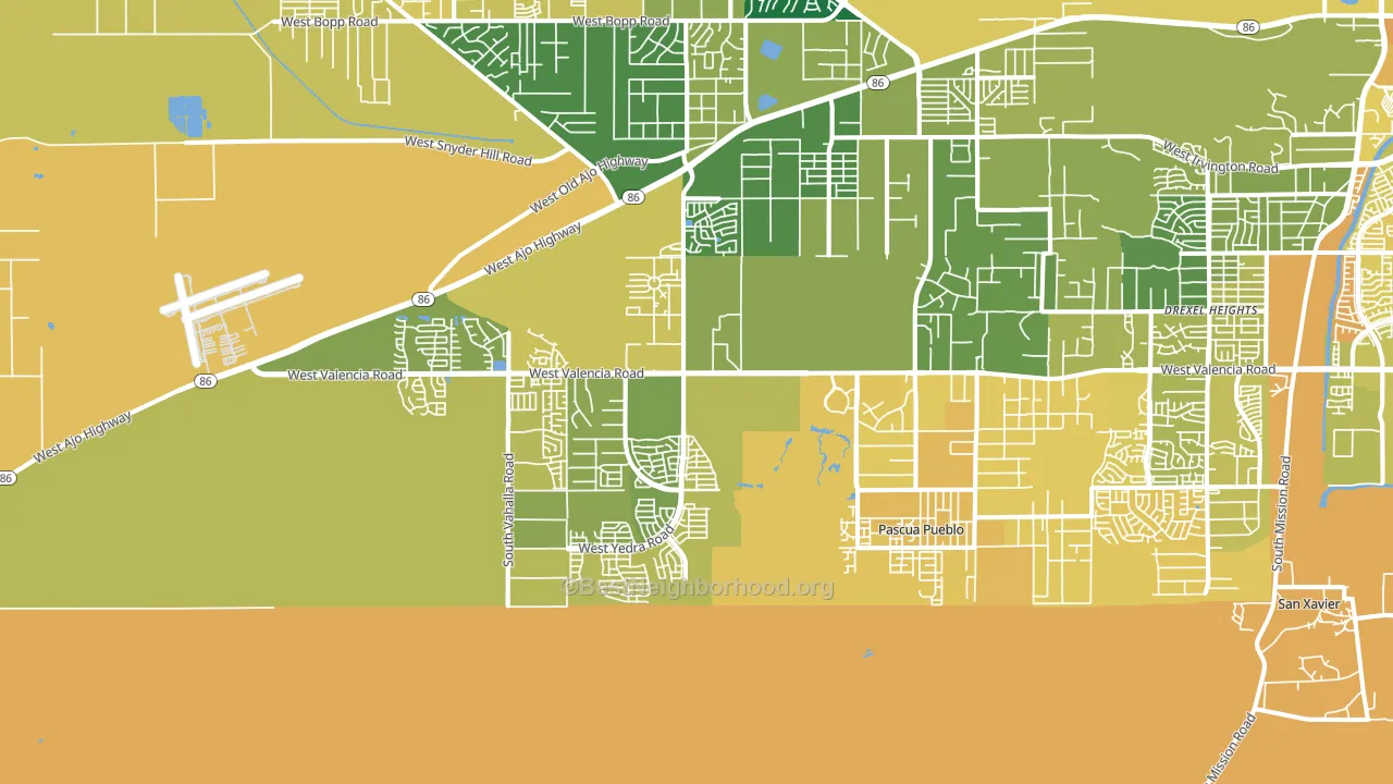 85757, AZ block-group voter-turnout map