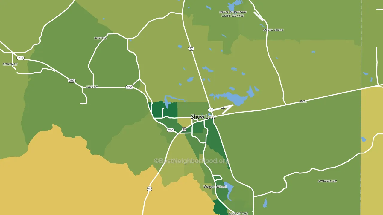 85901, AZ block-group voter-turnout map