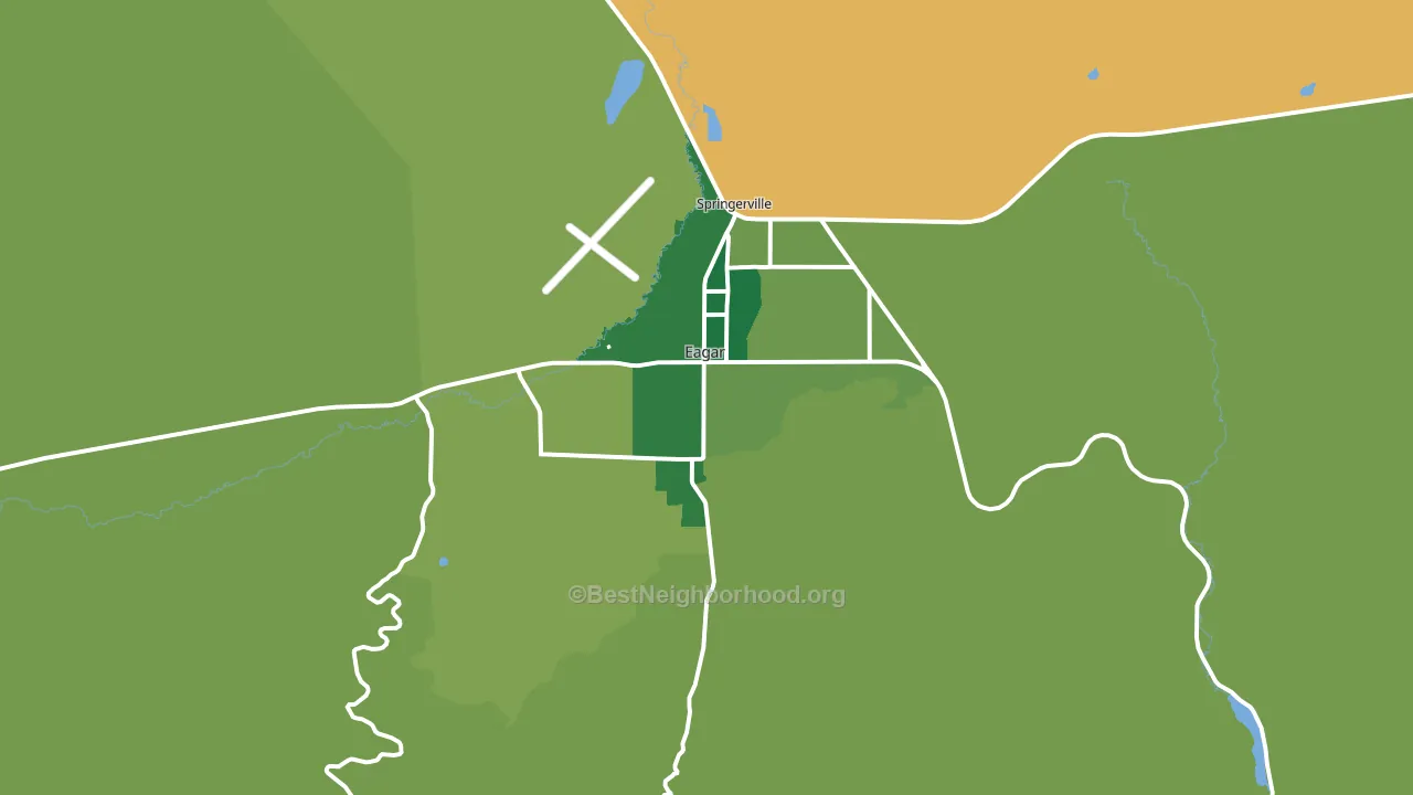 85925, AZ block-group voter-turnout map