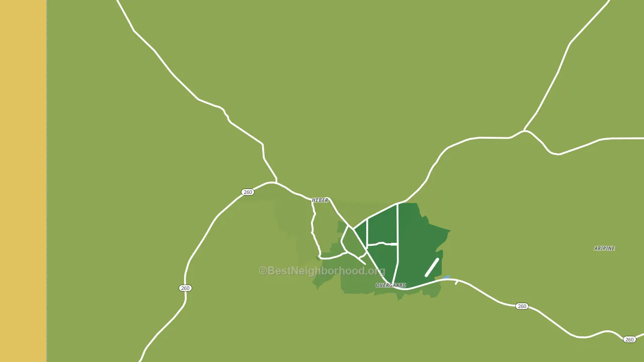 85928, AZ block-group voter-turnout map