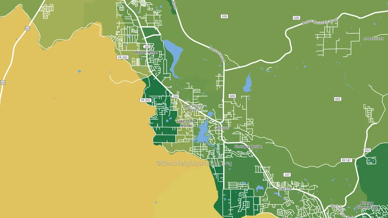 85929, AZ block-group voter-turnout map