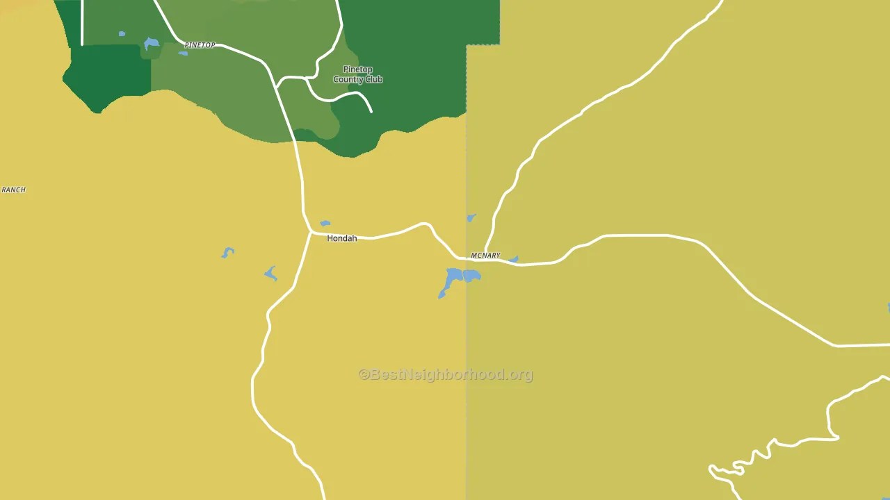 85930, AZ block-group voter-turnout map
