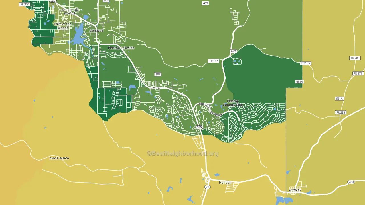 85935, AZ block-group voter-turnout map