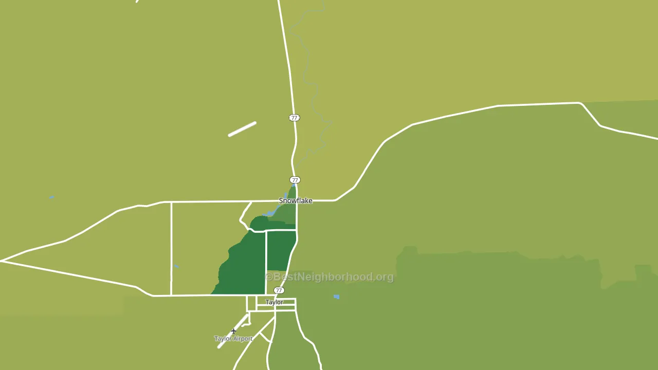 85937, AZ block-group voter-turnout map