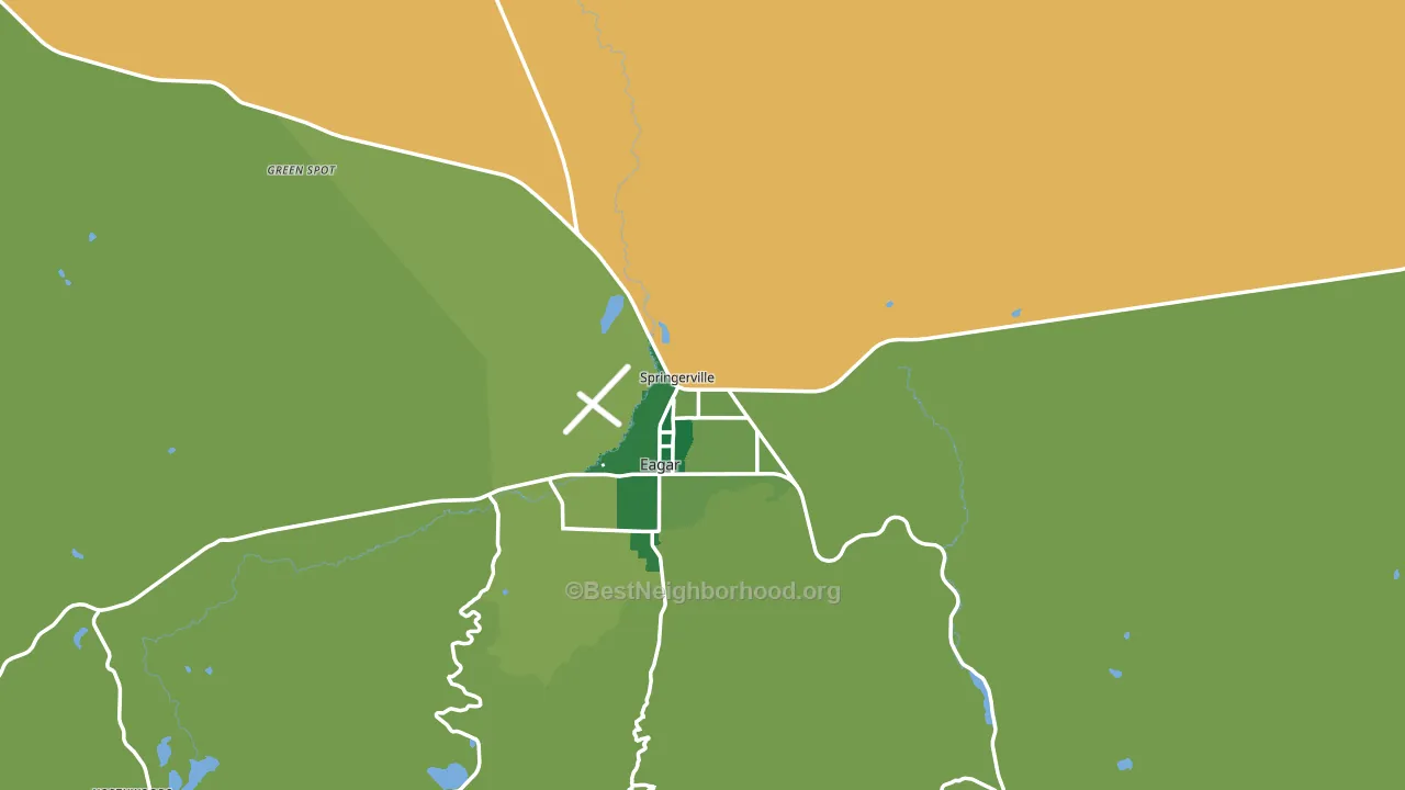 85938, AZ block-group voter-turnout map