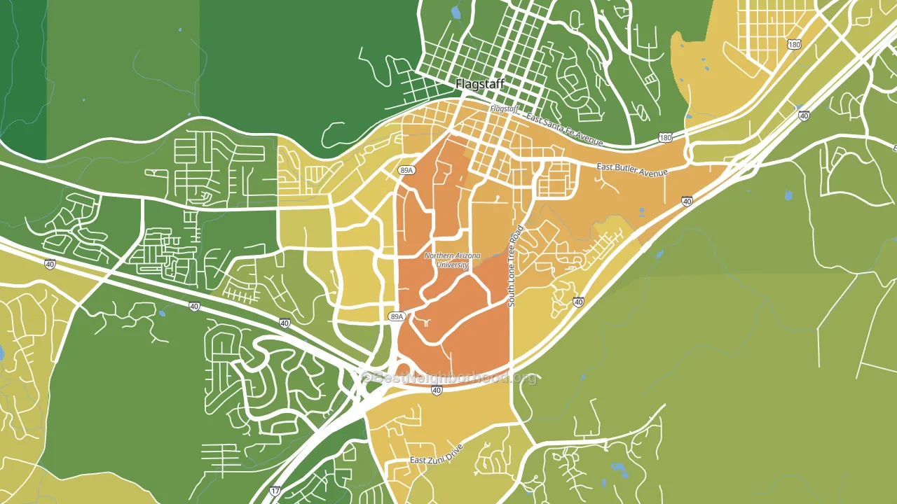 86011, AZ block-group voter-turnout map