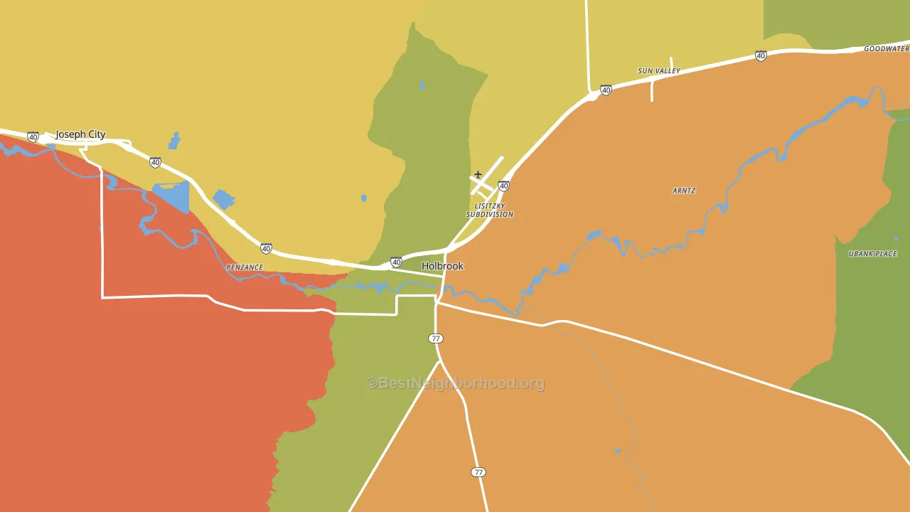 86025, AZ block-group voter-turnout map