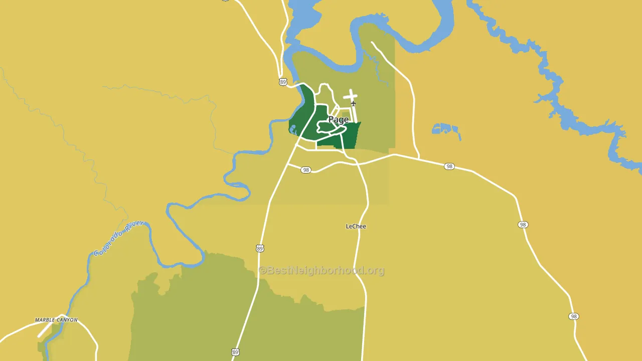 86040, AZ block-group voter-turnout map
