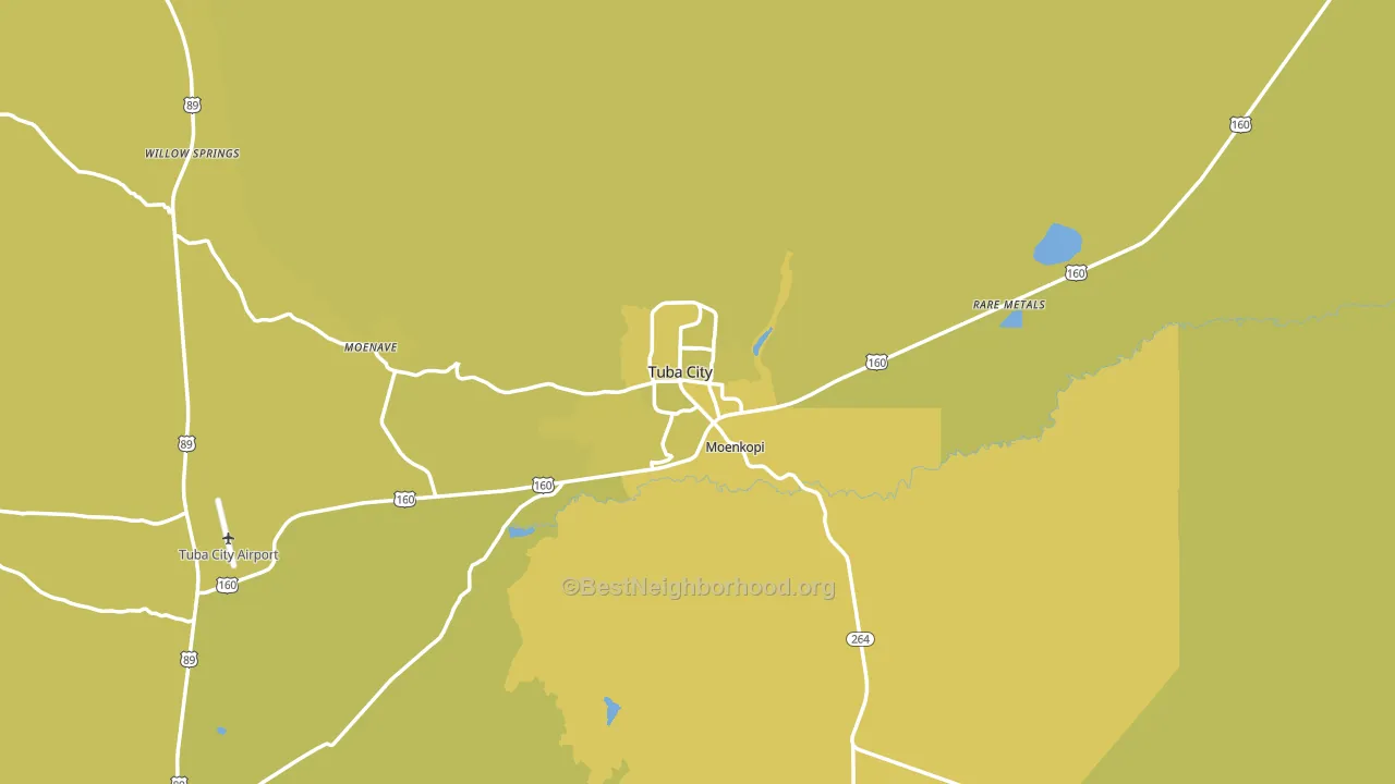 86045, AZ block-group voter-turnout map