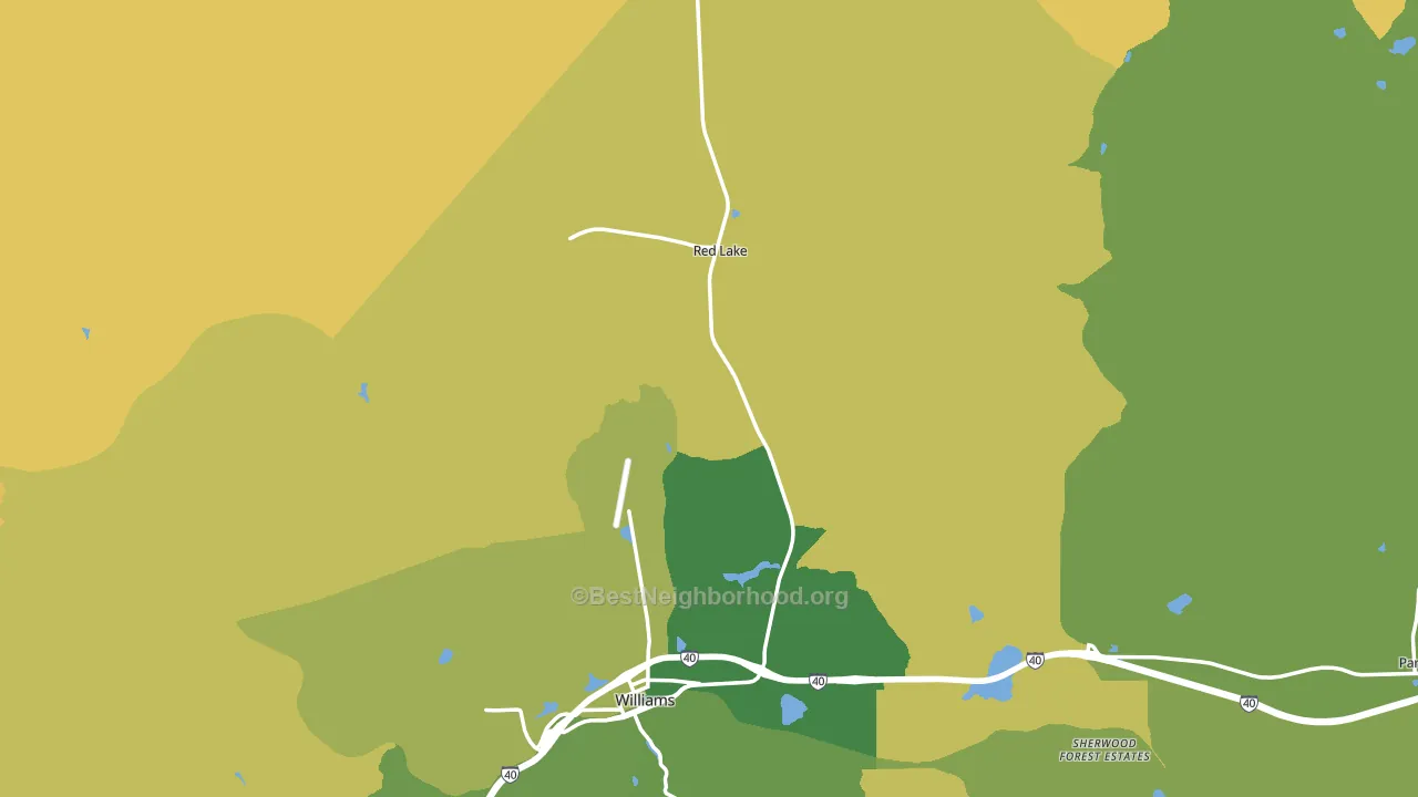 86046, AZ block-group voter-turnout map