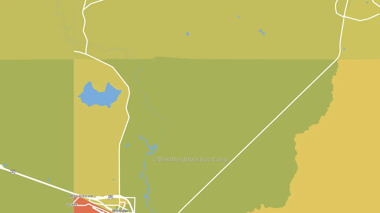 86047, AZ block-group voter-turnout map