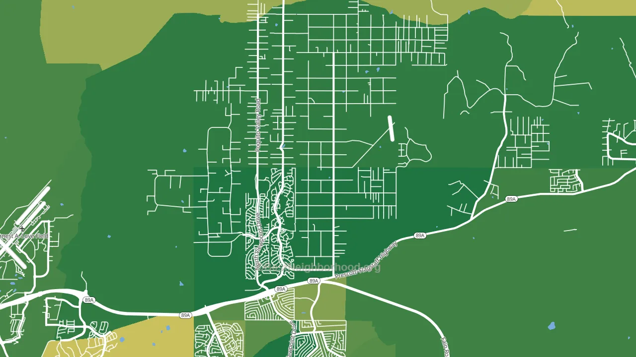 86315, AZ block-group voter-turnout map