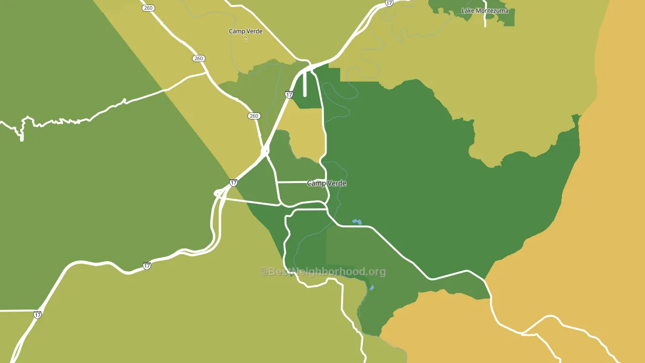 86322, AZ block-group voter-turnout map
