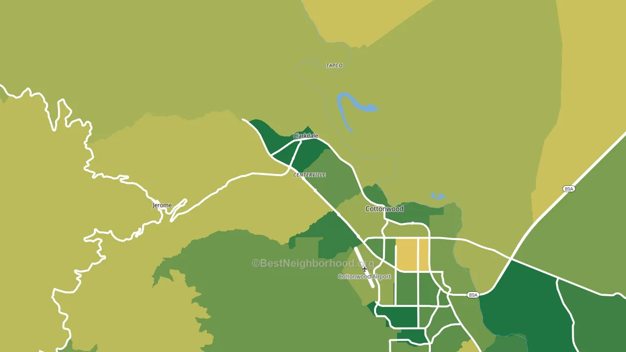 86324, AZ block-group voter-turnout map
