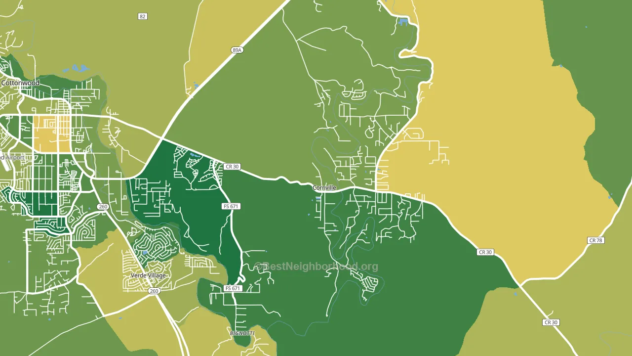 86325, AZ block-group voter-turnout map