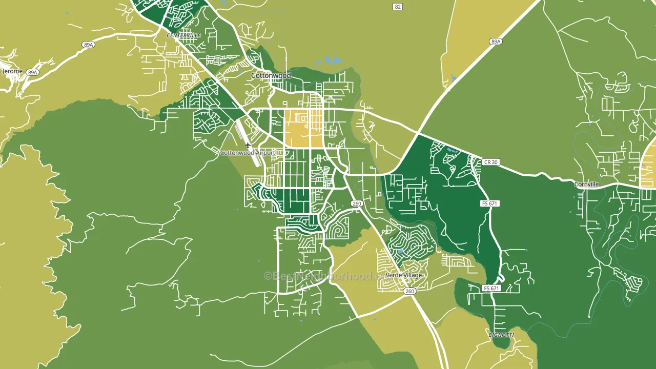 86326, AZ block-group voter-turnout map